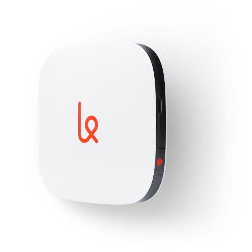 Karma Go mobile hotspot which uses a 4G SIM card to provide internet access.