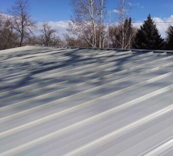 A much larger metal roof with overlapping metal strip type sheeting, from Mr Money Mustache.