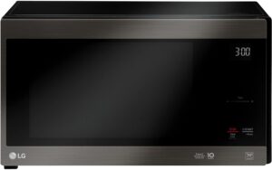LG stainless steel microwave.