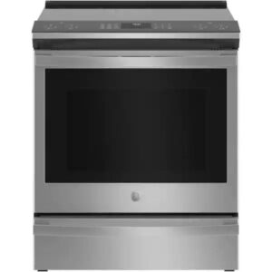A stainless finger print resistant electric range
